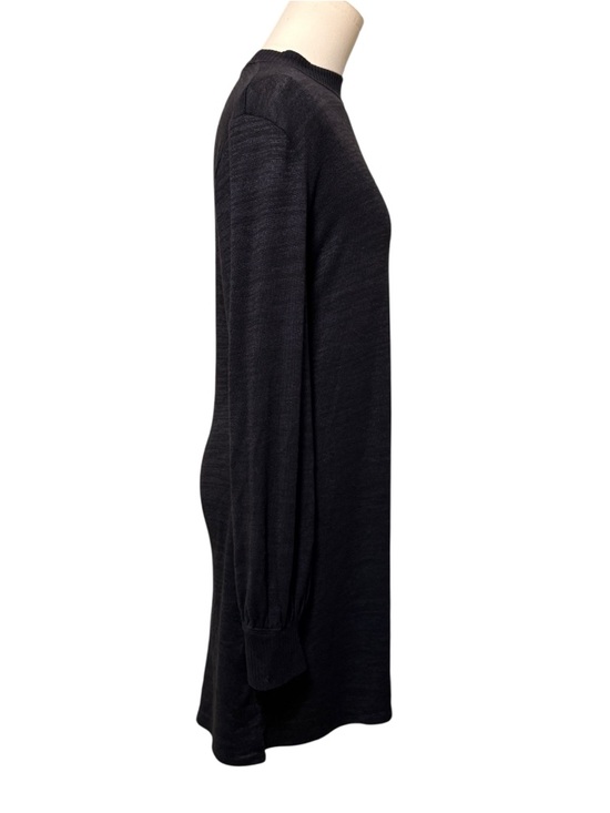 Abercrombie & Fitch Mock Neck Swing Sweater Dress Minimalist Knit Black Size M - Picture 3 of 8